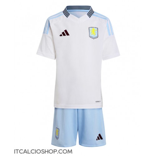 Aston Villa Pau Torres #14 Seconda Maglia Bambino 2024-25 Manica Corta (+ Pantaloni corti)